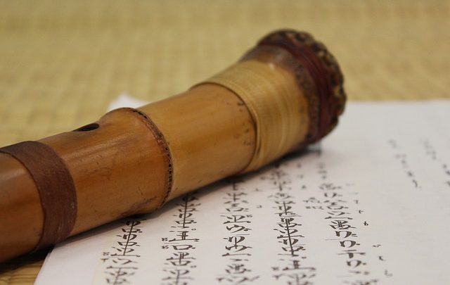 Il flauto di Shakuhachi nella sua forma più acuta